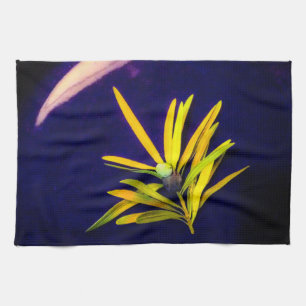 Evergreen on Blue Kitchen Towels