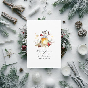 Evergreen Pine and Spruce Winter Wedding Charm Programme