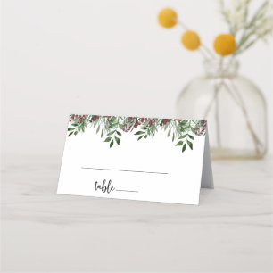 Evergreen place card