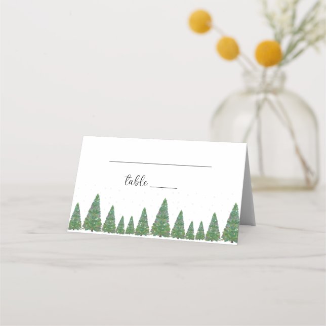 Evergreen place card (Front)