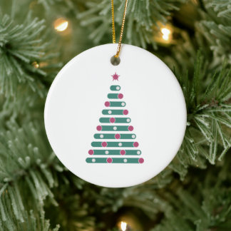 Evergreen Rhythm Ceramic Tree Decoration