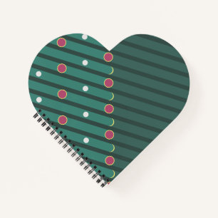 Evergreen Rhythm Diagonal Notebook