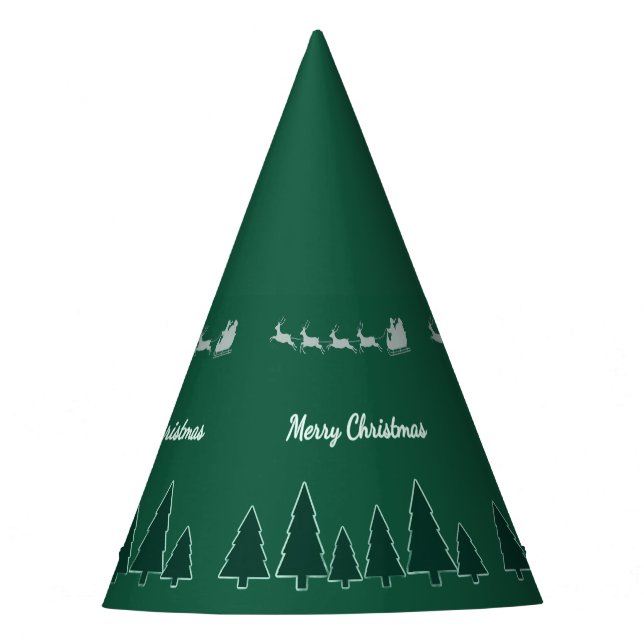 Evergreen Sleigh Holiday Hat Glow (Front)