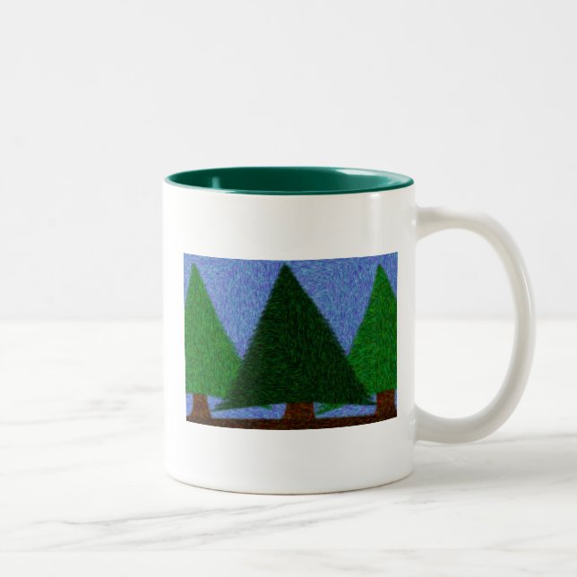 Evergreen State of Mind Two-Tone Coffee Mug (Right)