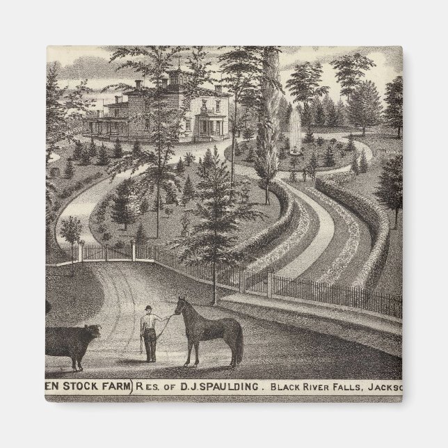 Evergreen Stock Farm, res Magnet (Front)