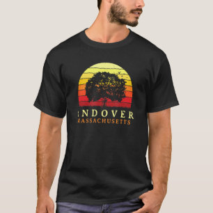 Evergreen Sunset Andover Oak Tree Massachusetts Bu T-Shirt