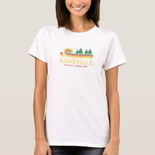 Evergreen Sunset Asheville Forest North Carolina W T-Shirt