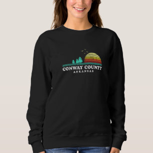 Evergreen Sunset Conway County Forest Arkansas Woo Sweatshirt