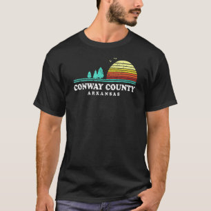 Evergreen Sunset Conway County Forest Arkansas Woo T-Shirt