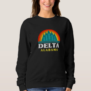 Evergreen Sunset Delta Forest Alabama Woods Nature Sweatshirt