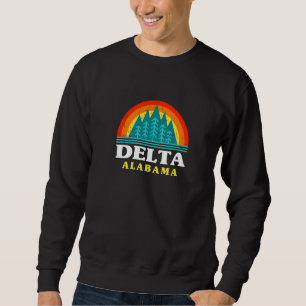 Evergreen Sunset Delta Forest Alabama Woods Nature Sweatshirt