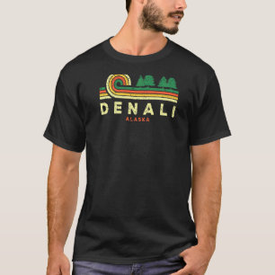 Evergreen Sunset Denali Forest Alaska Woods Nature T-Shirt