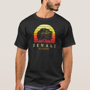 Evergreen Sunset Denali Oak Tree Alaska Bur Oak Fo T-Shirt