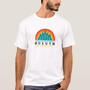 Evergreen Sunset Duluth Forest Minnesota Woods Nat T-Shirt