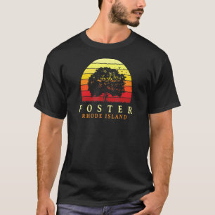 Evergreen Sunset Foster Oak Tree Rhode Island Bur  T-Shirt