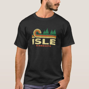 Evergreen Sunset Isle Forest Minnesota Woods Natur T-Shirt