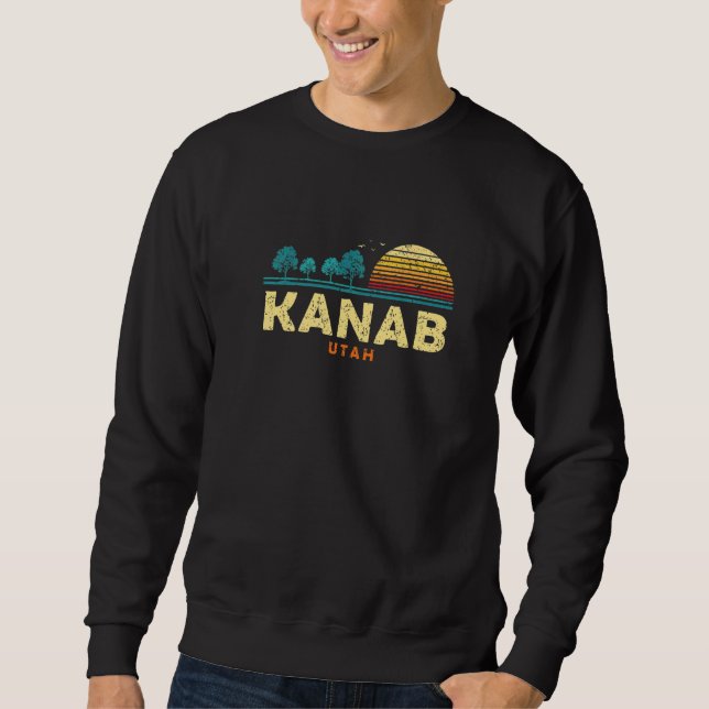 Evergreen Sunset Kanab Forest Utah Woods Nature Sweatshirt (Front)