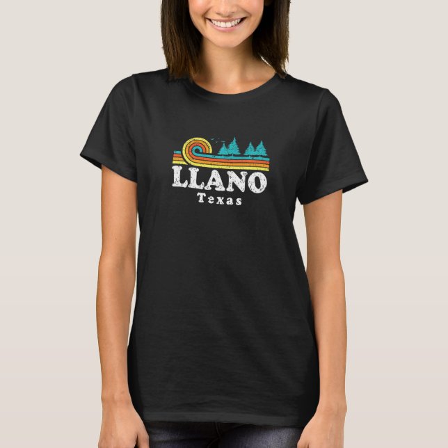 Evergreen Sunset Llano Forest Texas Woods Nature T-Shirt (Front)