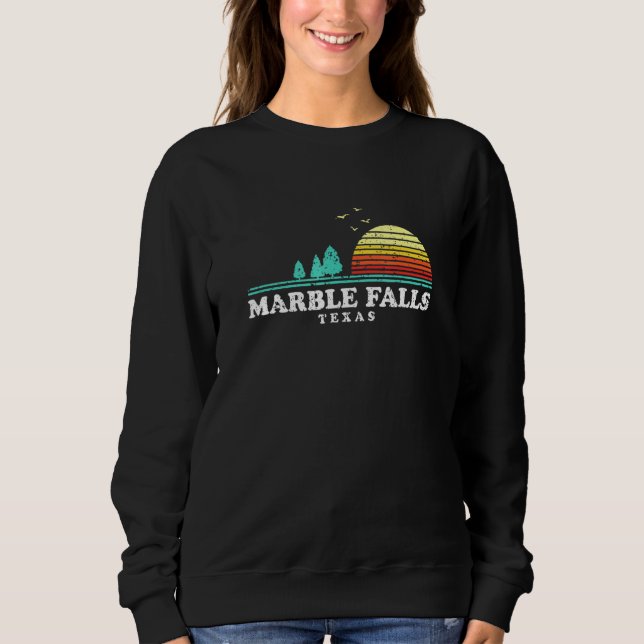Evergreen Sunset Marble Falls Forest Texas Woods C Sweatshirt (Front)
