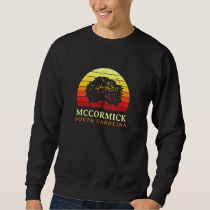 Evergreen Sunset Mccormick Oak Tree South Carolina Sweatshirt