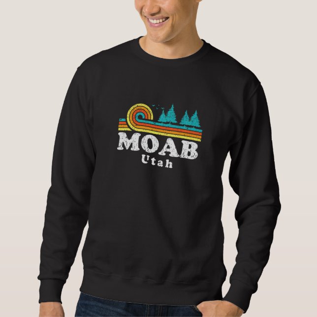 Evergreen Sunset Moab Forest Utah Woods Nature Sweatshirt (Front)