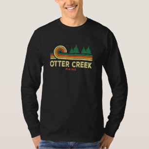 Evergreen Sunset Otter Creek Forest Maine Woods Na T-Shirt