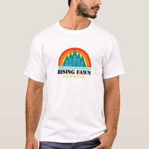 Evergreen Sunset Rising Fawn Forest Georgia Woods T-Shirt