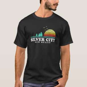 Evergreen Sunset Silver City Forest New Mexico Woo T-Shirt