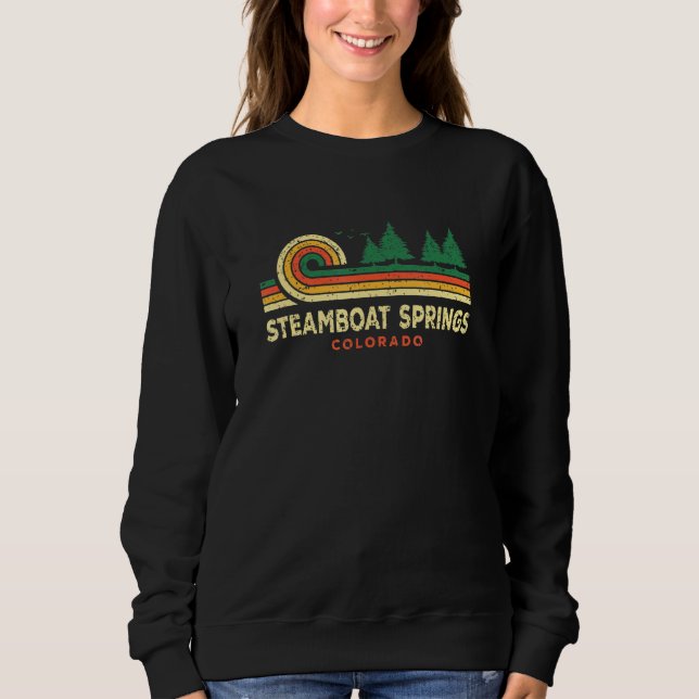 Evergreen Sunset Steamboat Springs Forest Colorado Sweatshirt (Front)