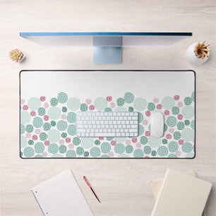 Evergreen Swirl (Pattern) Desk Mat