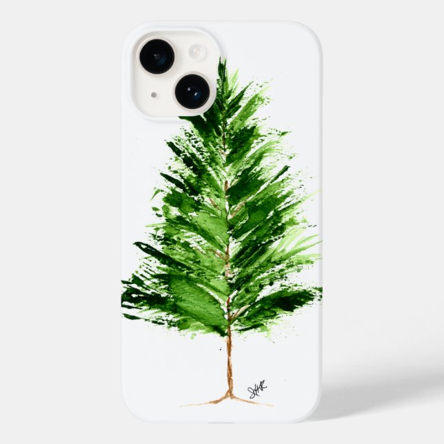 Evergreen Tree iPhone 14 Barely There Case (Back)