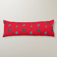 Evergreen Tree Leaves & Red Holly Berries