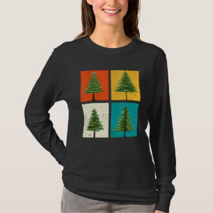 Evergreen Tree Outdoors Wildlife Pop Art Forest Na T-Shirt