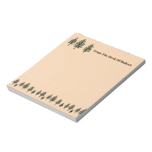 Evergreen Trees 5.5" x 6" Notepad - 40 pages