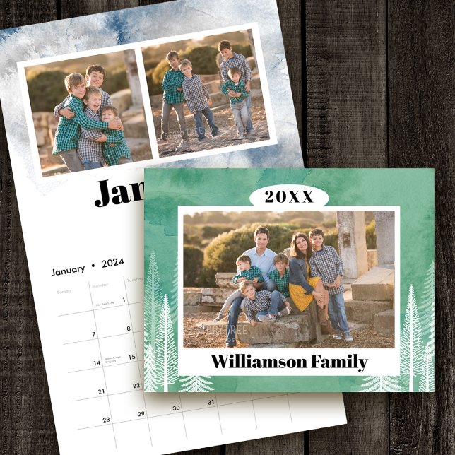 Evergreen Trees Create Your Own Family Photo Calendar (Creator Uploaded)