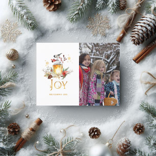 Evergreen - Wintertide Woodland Christmas Photo Holiday Postcard