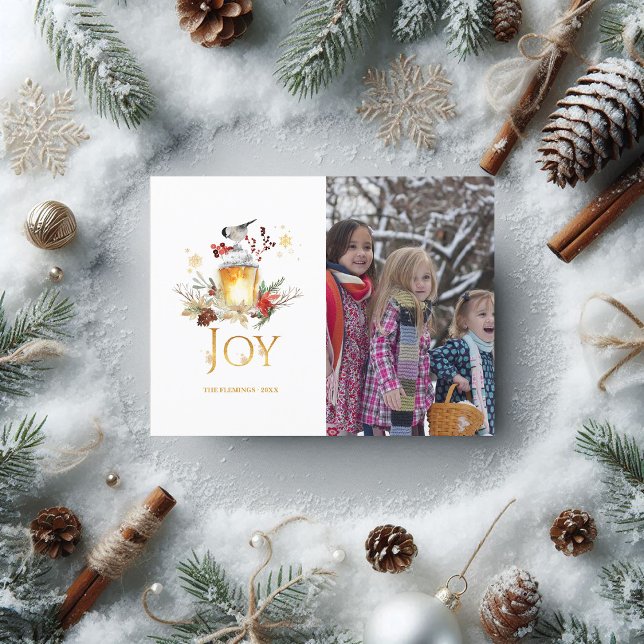 Evergreen - Wintertide Woodland Christmas Photo Holiday Postcard (Evergreen - Wintertide Woodland Christmas Photo Holiday Postcard)