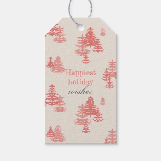 Evergreen Woods Gift Tags (Front)