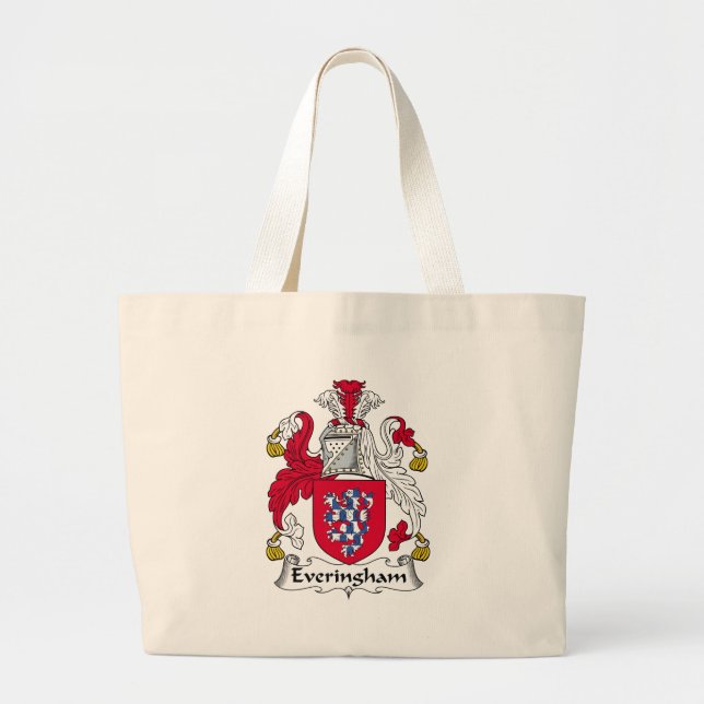 Everingham Family Crest Large Tote Bag (Front)