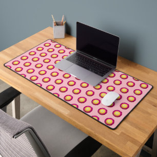 Everlasting Flower Seamless Pattern on Desk Mat
