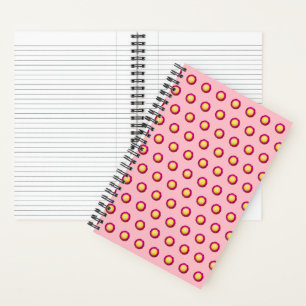 Everlasting Flower Seamless Pattern on Notebook