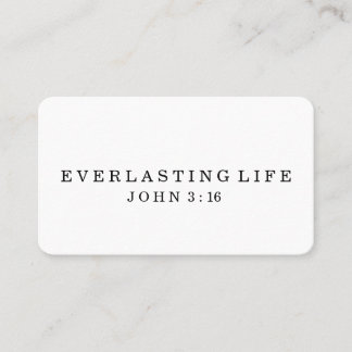 EVERLASTING LIFE | Business Card Size