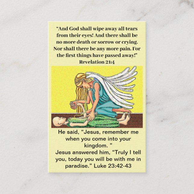 Everlasting Life prayer Card (Front)