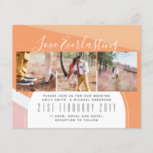 Everlasting Love PHOTO COLLAGE Wedding Event Invit