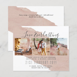Everlasting Love PHOTO COLLAGE Wedding Event Invit
