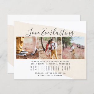 Everlasting Love PHOTO COLLAGE Wedding Event Invit