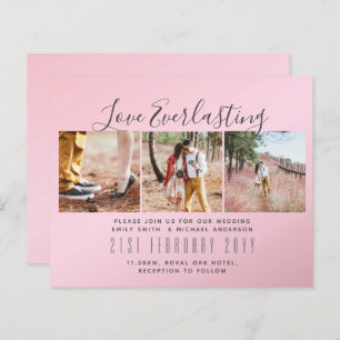 Everlasting Love PHOTO COLLAGE Wedding Event Invit