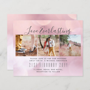 Everlasting Love PHOTO COLLAGE Wedding Event Invit