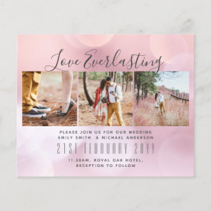 Everlasting Love PHOTO COLLAGE Wedding Event Invit Flyer