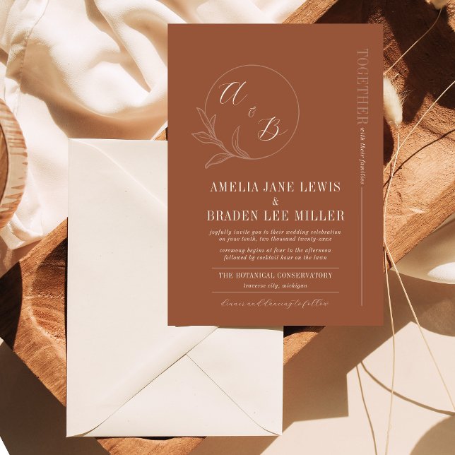 Everlasting Love | Terracotta | Wedding Invite (Creator Uploaded)
